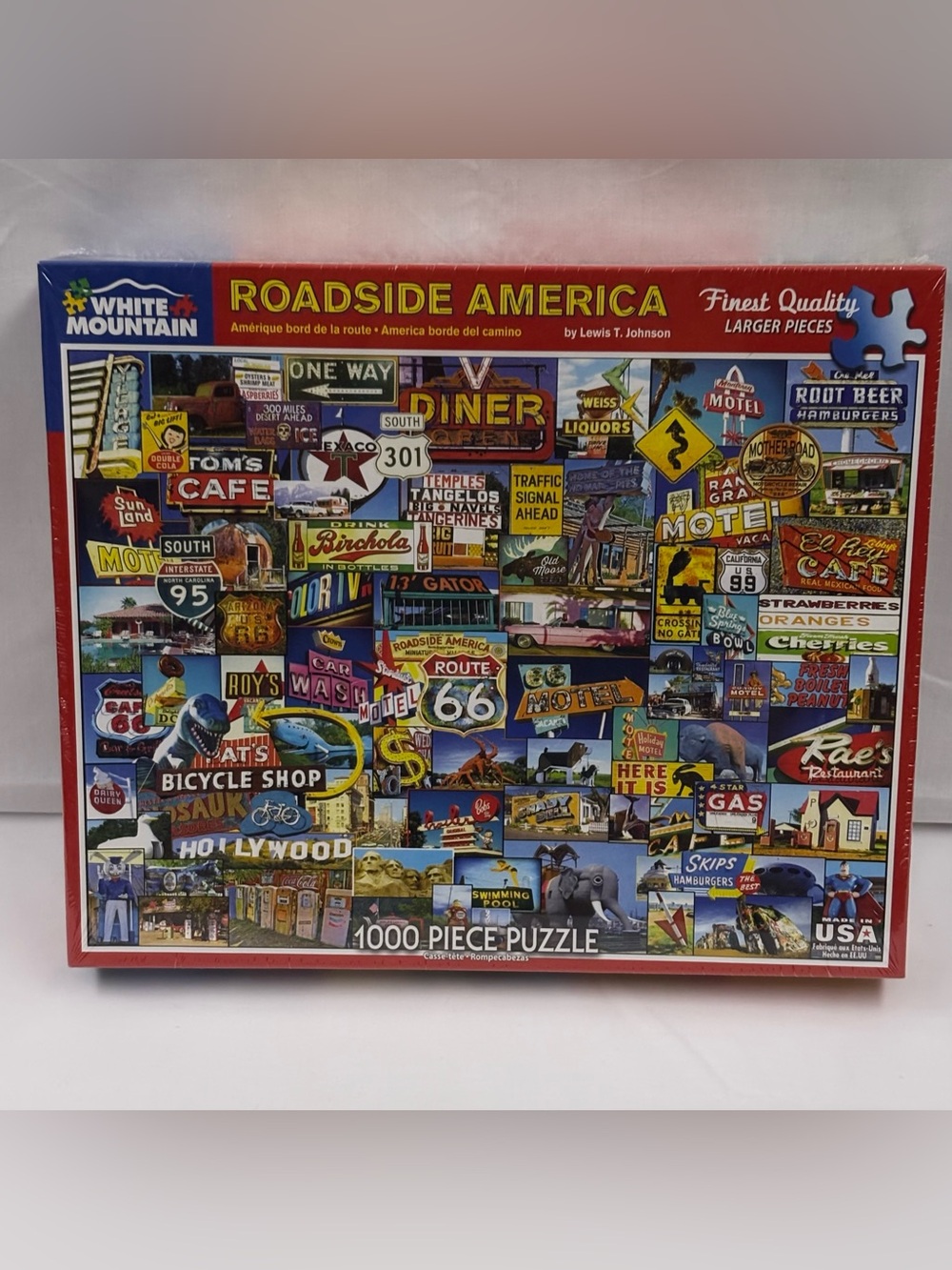 White Mountain Roadside America 1000 Piece Jigsaw Puzzle NEW Sealed